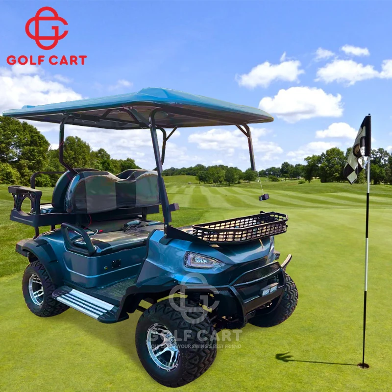 4KW AC System 4 Person Seat Luxury 4 Wheel Drive Golf Cart Electric UTV Lithium Commercial Off Road Cart for Sale