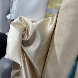 Breathable And Comfortable 395 Satin Fabric Smooth And Glossy Ideal For Clothing And Home Decor White Black Champagne Red