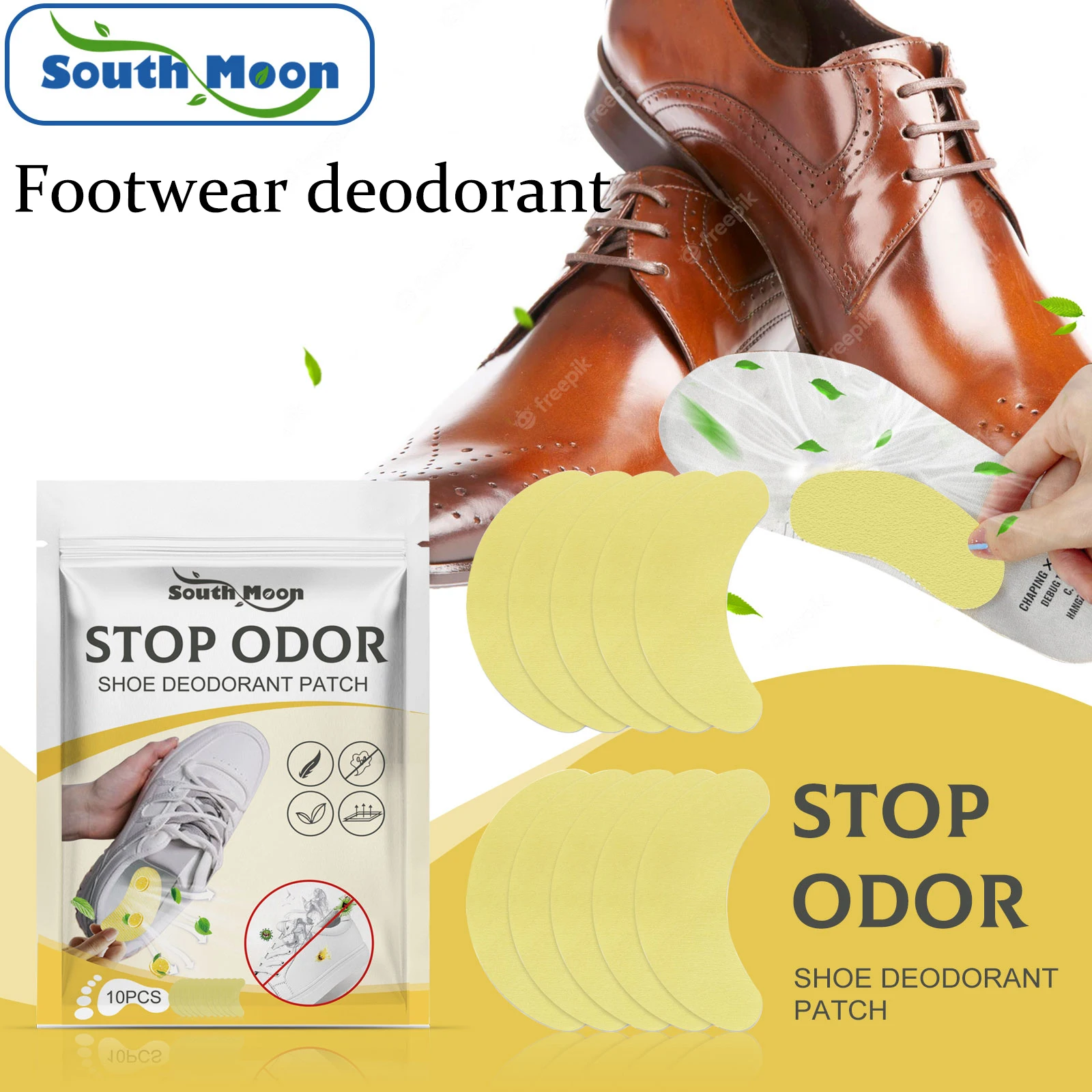 

South Moon Footwear Deodorant Patch Lasting Fresh Fragrance Eliminate Sweat Odors Absorb Foot Sweat Shoe Socks Deodorant Patch