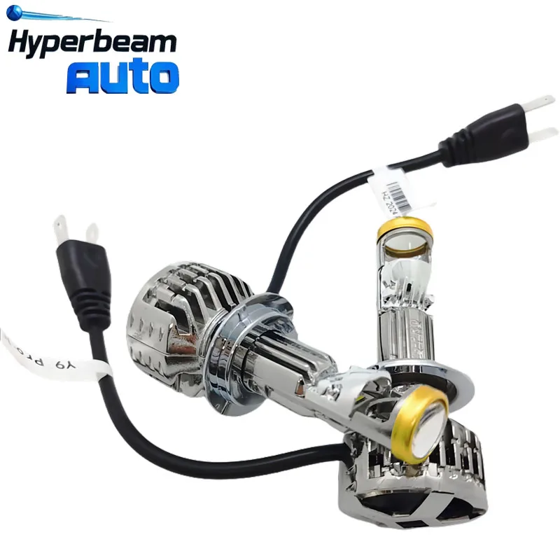 Y9 Prp-H7 H11 السيارات العلوي العارض عدسة صغيرة ثنائية 60 واط 9005 9006 جهاز عرض LED صغير لمبة سيارة صمام ثنائي باعث للضوء المصابيح الأمامية DRL #2