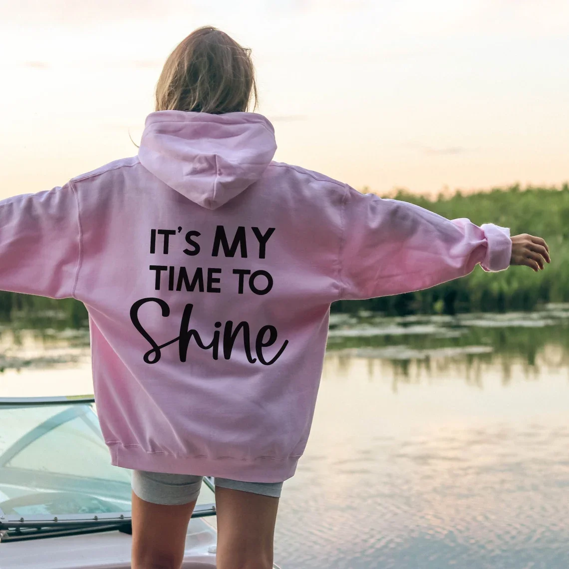 

Sugarbaby It's My Time To Shine Funny Graphic Hoody Tumblr Hoodie Aesthetic Clothes Long Sleeved Fashion Cotton Sweater