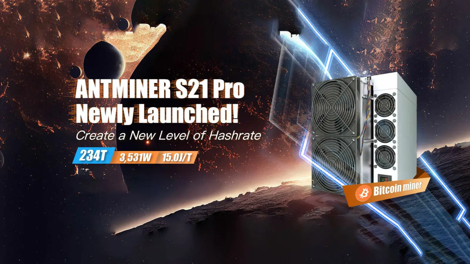 

Летнее предложение! Купите 5 и получите 2 бесплатных нового бренда Bitmain Antminer S21 Pro 234T 3510 вт биткоин BTC ASIC Miner Office