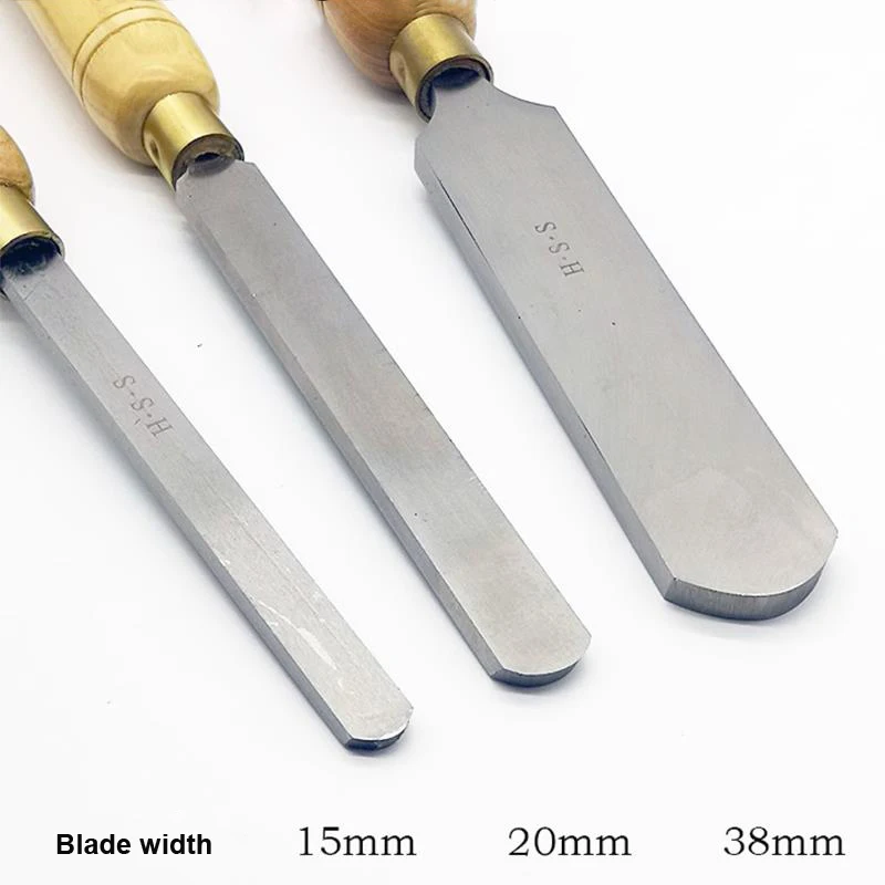 HSS 15mm 20mm 38mm Round Nose Scraper Large Size Woodturning Gouge Tool