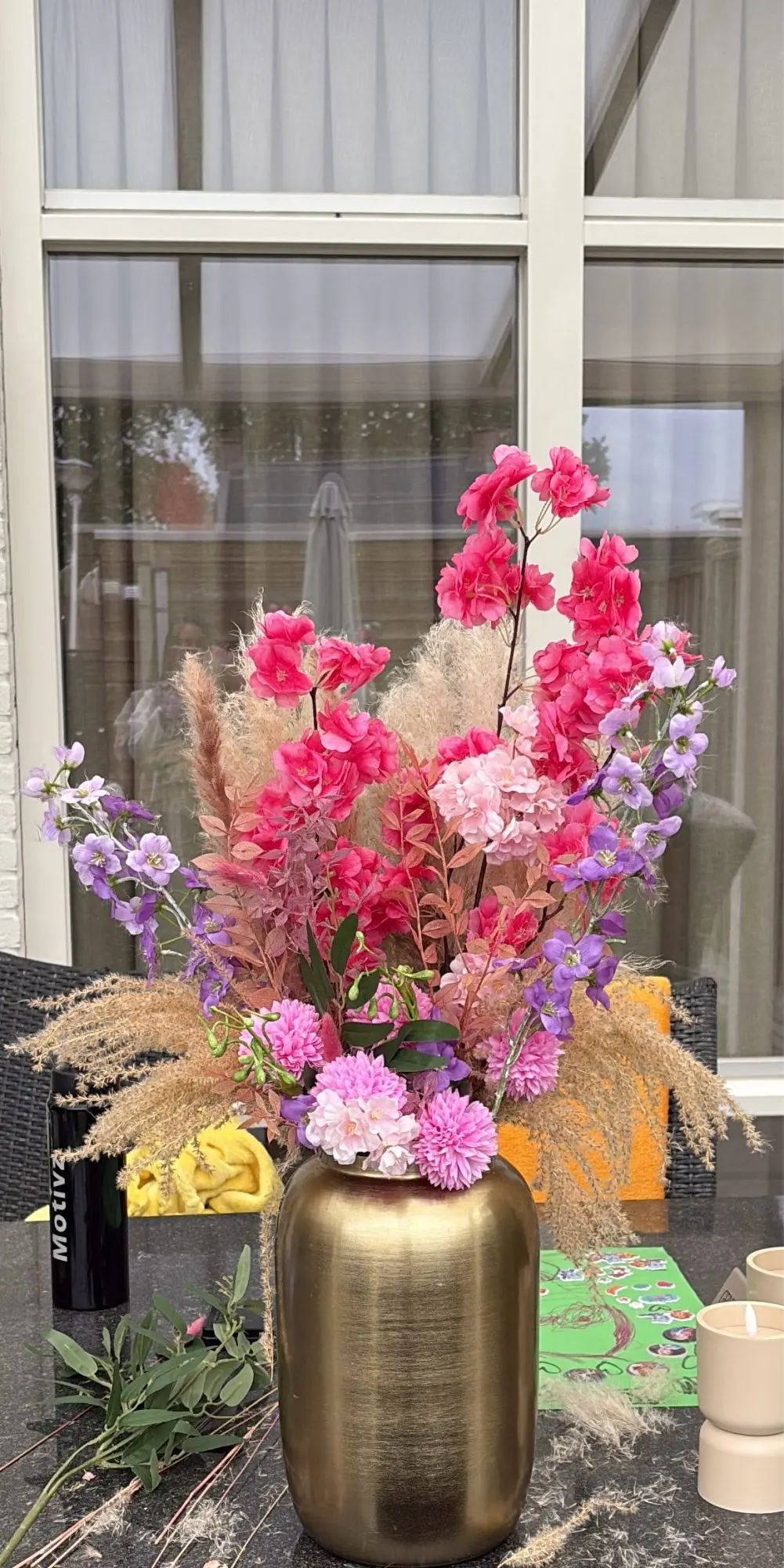 3/5Pcs Hydrangea Artificial Flowers Bouquet For Home Bedroom Decor Wedding Decoration Craft Vases Flower Arrangement Accessories photo review