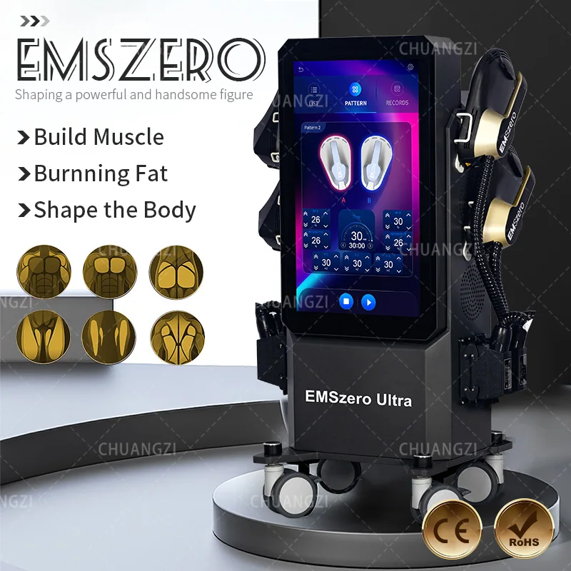 EMSzero Pro 2024  Pro 6500w Portable NEO Weight Loss Nova Radio Frequency Electromagnetic Stimulation Hiemt 15 Tesla