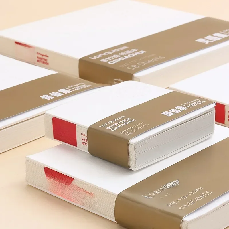 Do rysowania książka do malowania 58 arkuszy zagęszczający 200g notatnik do rysowania wiele specyfikacji akwarela szkicownik dostaw sztuki — zdjęcie produktu 6