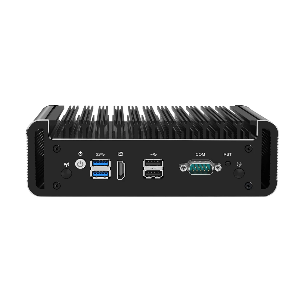 Micro dispositivo de firewall, mini pc, intel celeron j4125, hunsnrj20, pfsense, mikrotik, desembaraçar, sophos xg, roteador pc, vpn, 4intel i211 lan