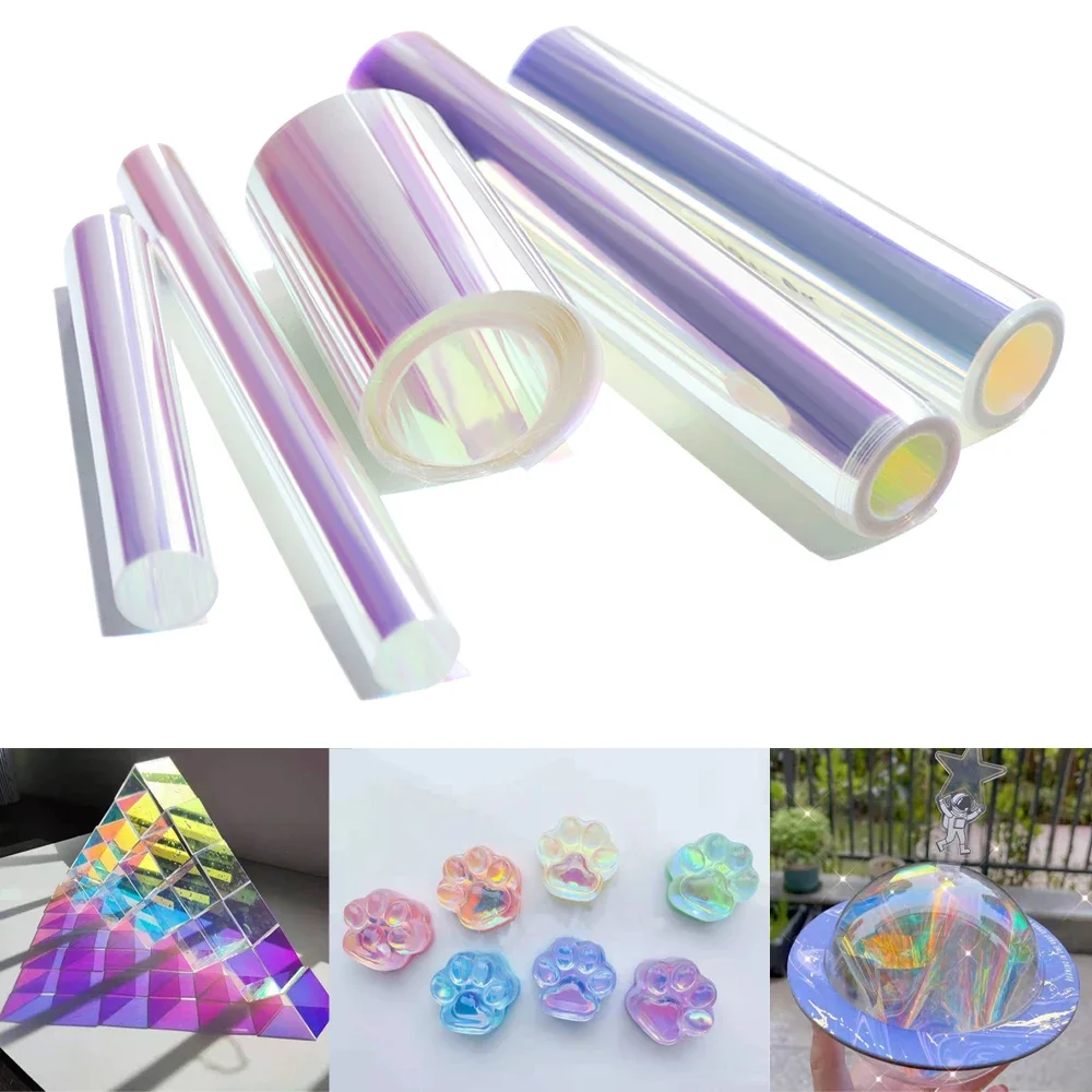 Aurora Laser Film Foil Resin Jewelry Stuff Reflective Stickers Laser Film DIY Craft Epoxy Silicone Mold Filling Nail Art Supplie — zdjęcie 2