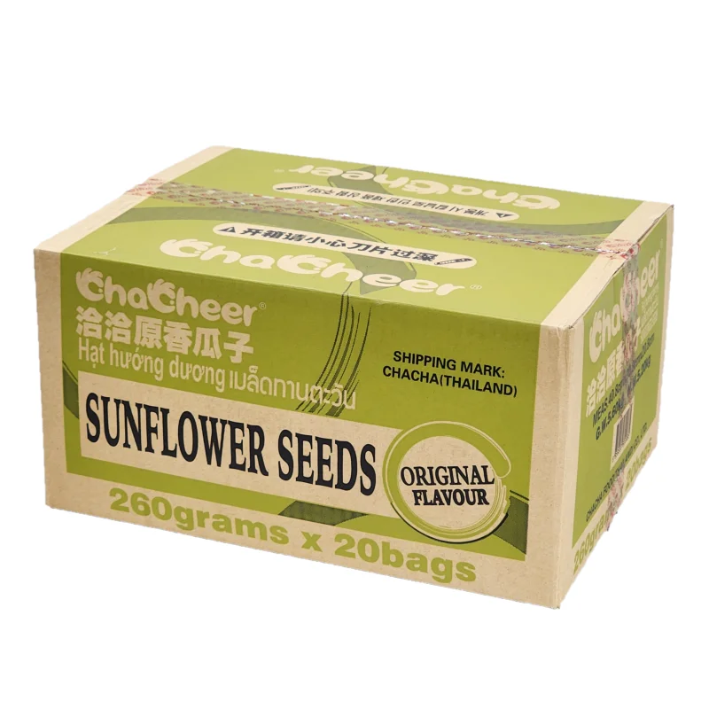 ChaCha sunflower seeds savory flavor 260g/20bags/1box-Chacheer sunflower seeds original flavor 260g/20bags/1BOX