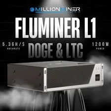 MD Buy 10 Get 4 Free New Fluminer L1 Doge LTC BEL Coin Miner 5.3Gh/s 1200W 110-240V