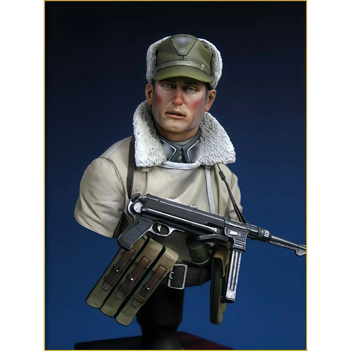 1/10 resin unpainted model kit, military full-body figure, military theme, unassembled and unpainted GK, 1749X