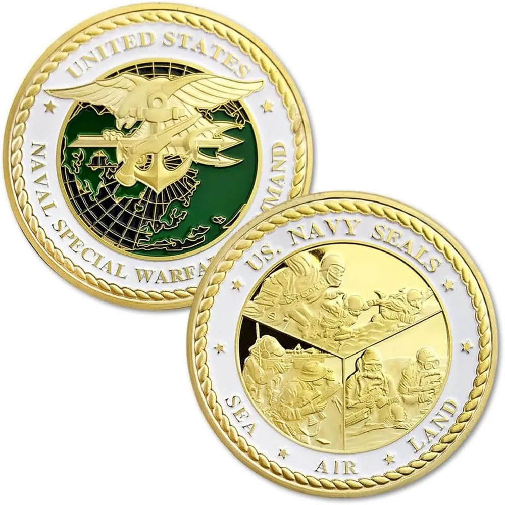 US Navy Seals Challenge Coin Naval Special Warfare Command Military Coin