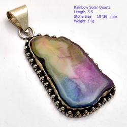 Genuine Agate Malachite Pendant