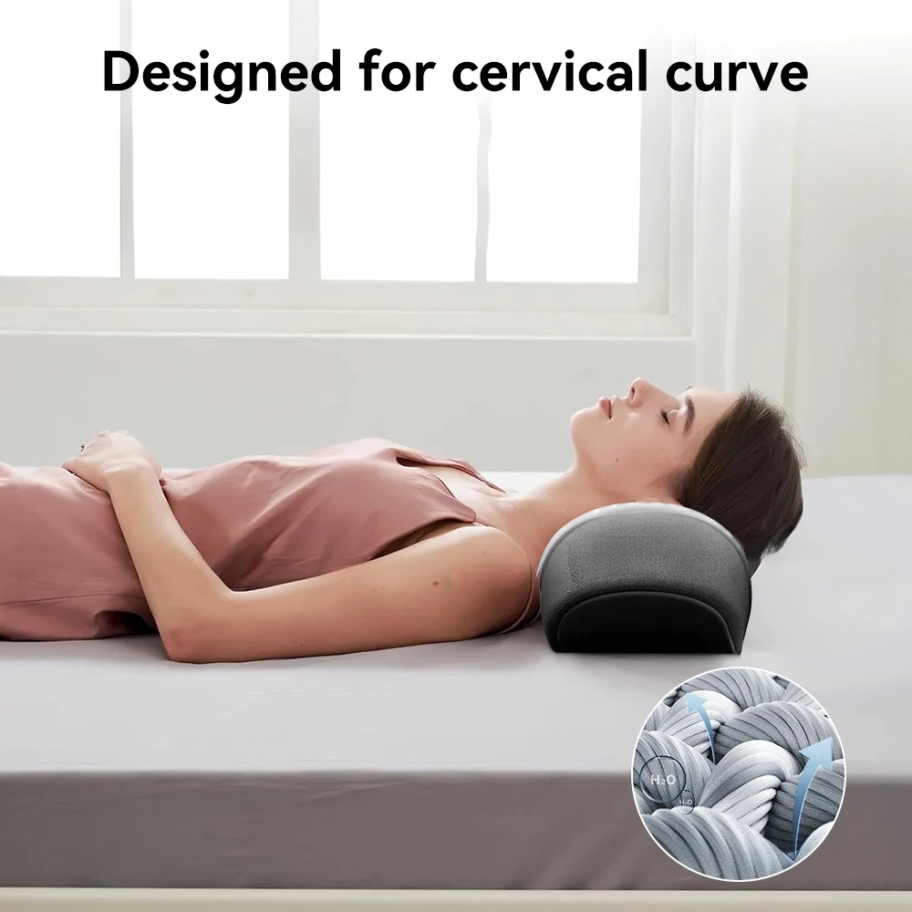 وسادة مريحة لدعم الرقبة من إسفنج الذاكرة وشحن USB مع جهاز استرخاء خلفي مريح للحرارة للاستخدام المنزلي والمكتب