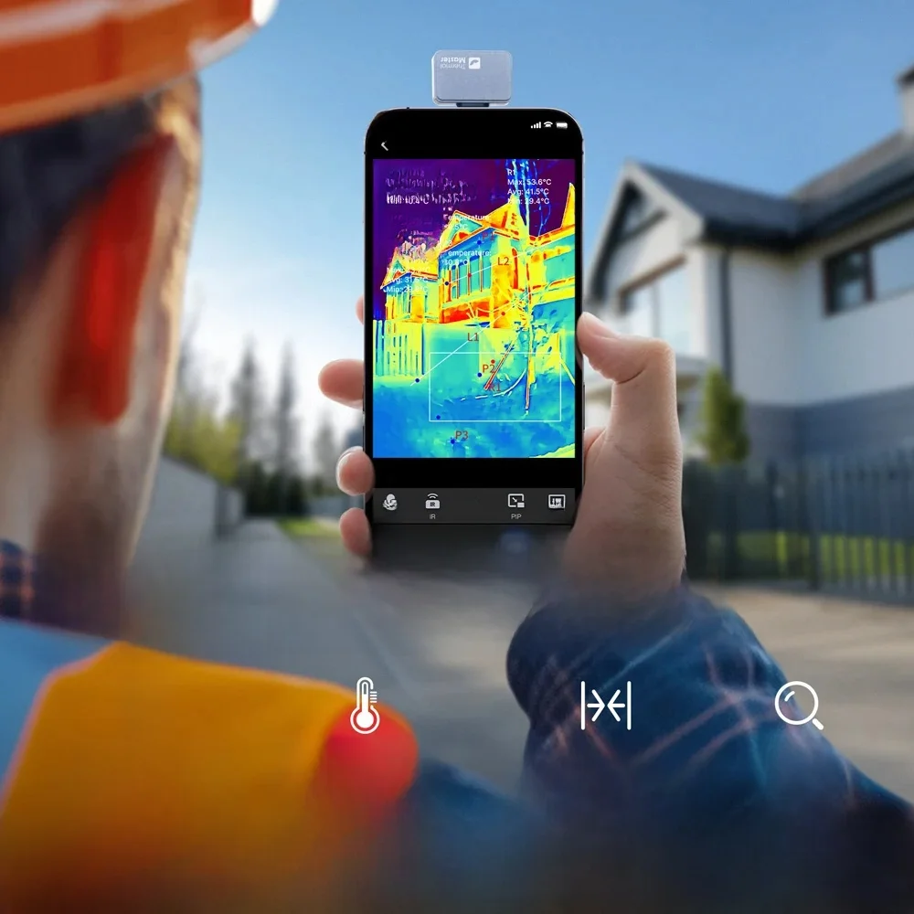 15× Zoom Thermal Imaging Camera Industrial 600℃ Heat Detect Handheld Thermal Imager 256 ×192