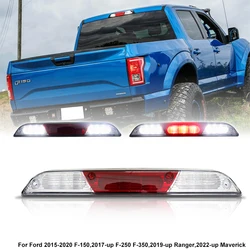 1Pcs LED 3rd Third Brake Cargo Light For Ford F150 F250 F350 F450 Ranger Maverick 2015-2020 High Mount Stop Lamps White Red