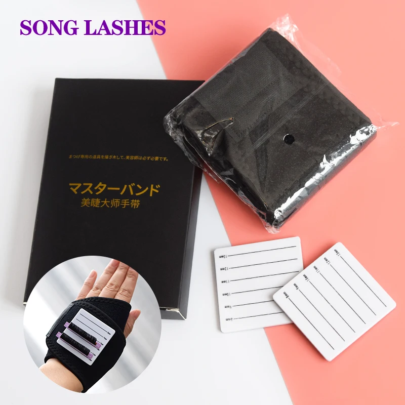 Song Lashes Hand Eyelash Holder for Eyelash Extensions Cotton Breathable Material with Personal /Beauty eyelashshop