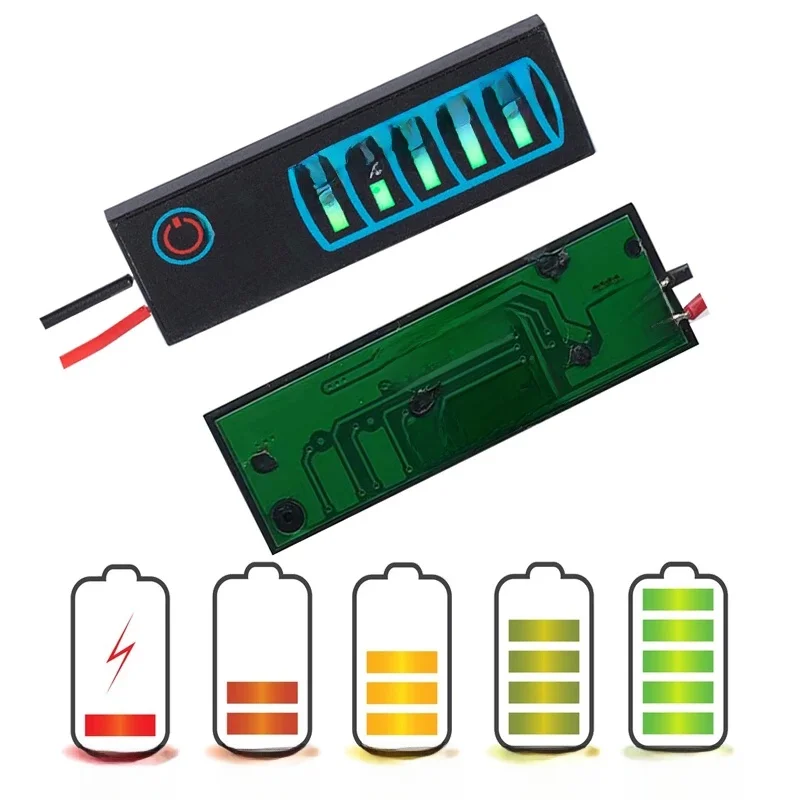 1S-8S 18650 Li-ion Lipo Lithium 5-30V Tester wskaźnika poziomu akumulatora kwasowo-ołowiowego Wyświetlacz LCD Miernik Moduł Miernik pojemności Miernik napięcia — zdjęcie 2