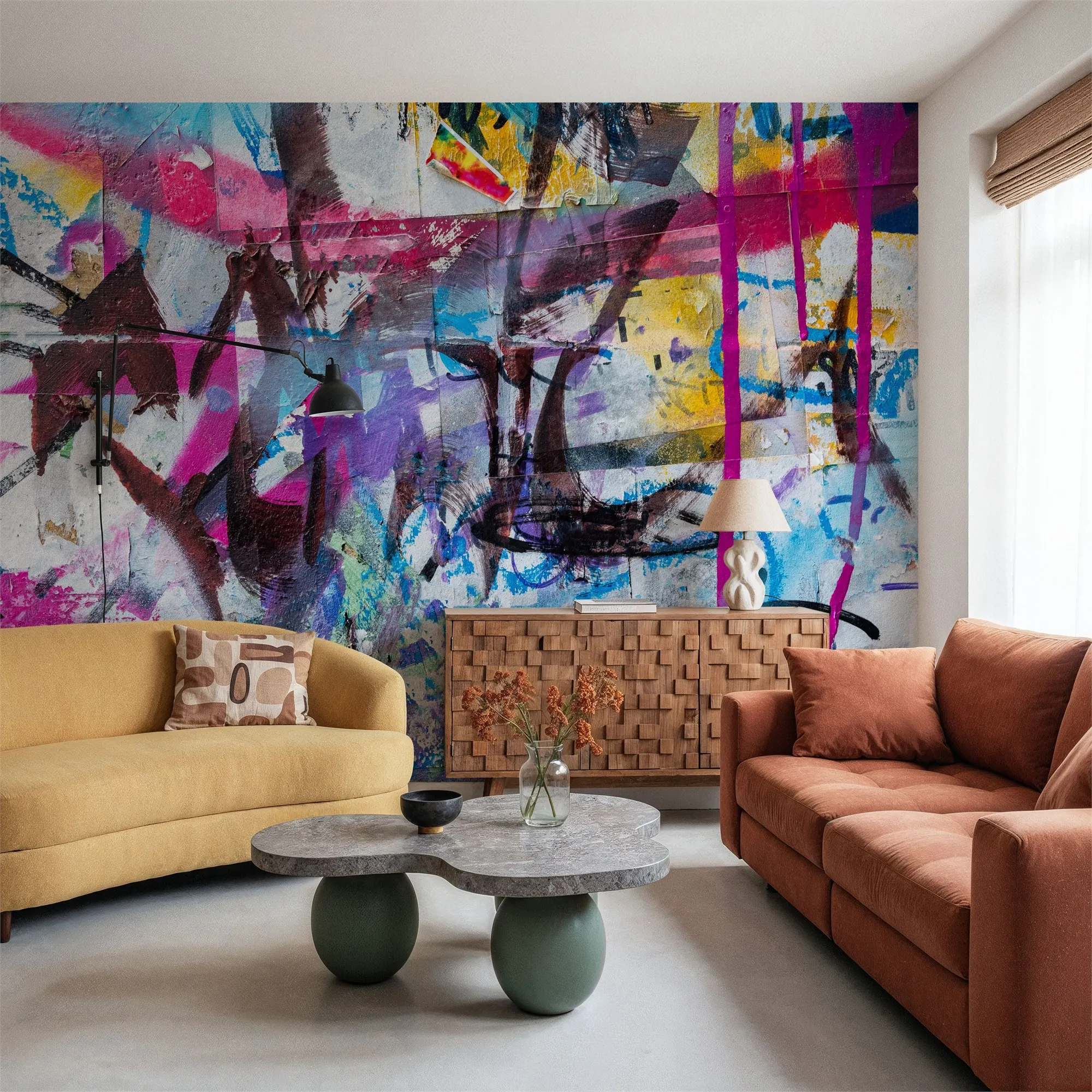 Custom Hello Brooklyn Wallpaper for Walls Made to Measure Large Wall Mural