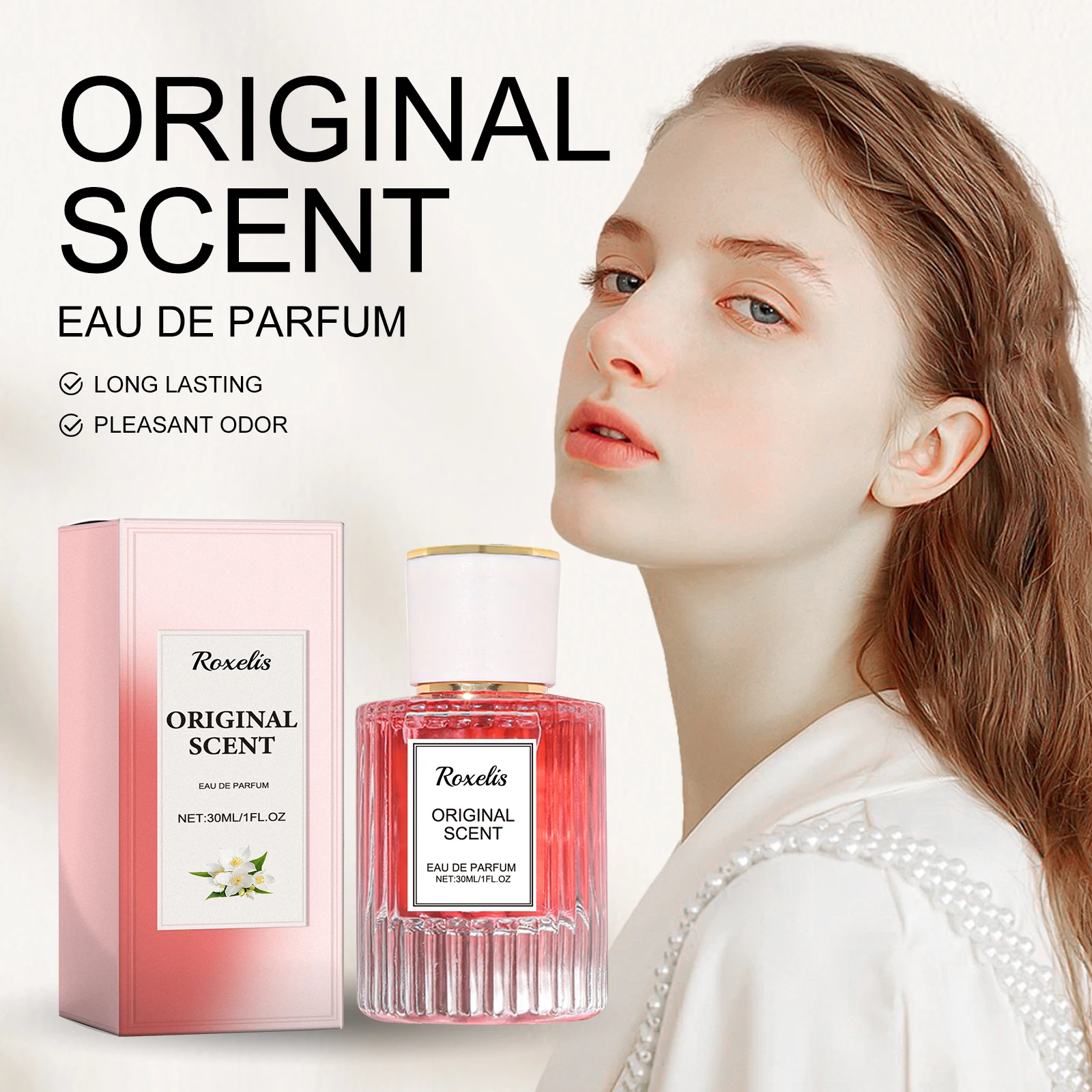 

Roxelis Jasmine Women‘s Pheromone Perfume Wrist Ear Neck Natural Lasting Fragrance Exquisite Elegant Feminine Charm Portable