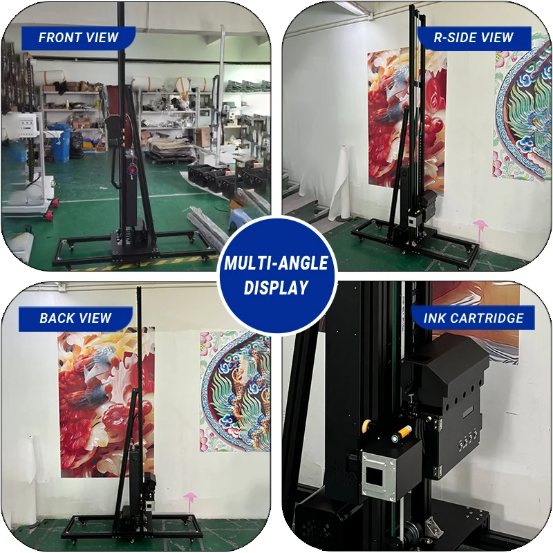 High Quality Vertical 3D UV Printer Wall Printing Machine  Direct Wall CMYKW UV Drawing Machine