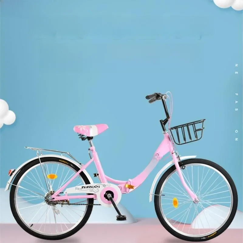 AliExpress UK Selfree 22/24 Inch Folding Bicycle Ladies High Carbon Steel Frame Cycling Bicycle City Lady Portable