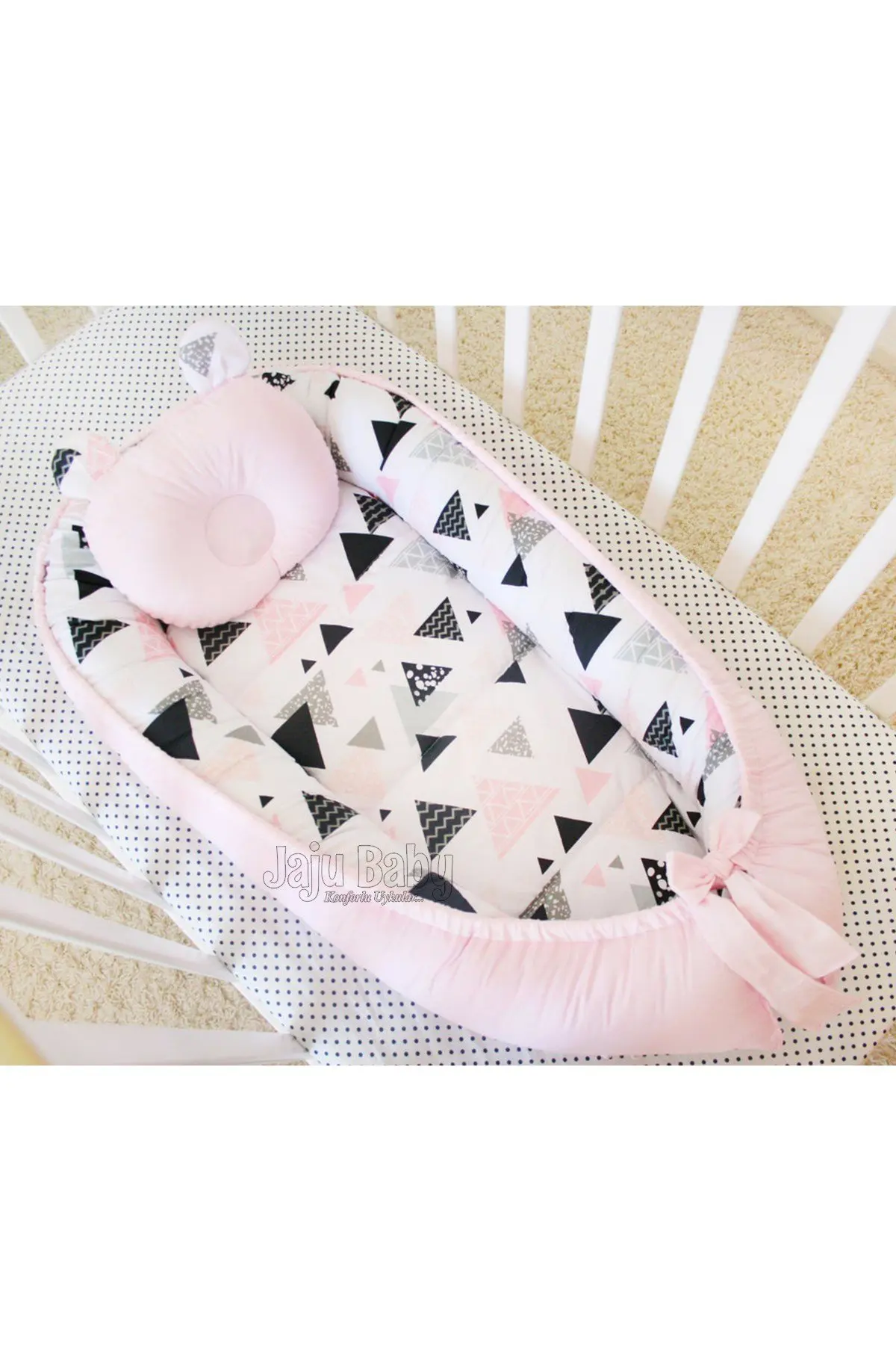 Handmade Pink Design Luxury Orthopedic Babynest