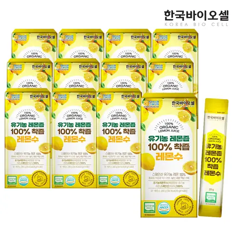 weitao 홀베리 유기농 레몬즙 1일1레몬 착즙액 3박스(42포) 8 한국바이오셀 유기농 레몬즙 100% NFC착즙 레몬수 스틱 12박스(20g x 168포)