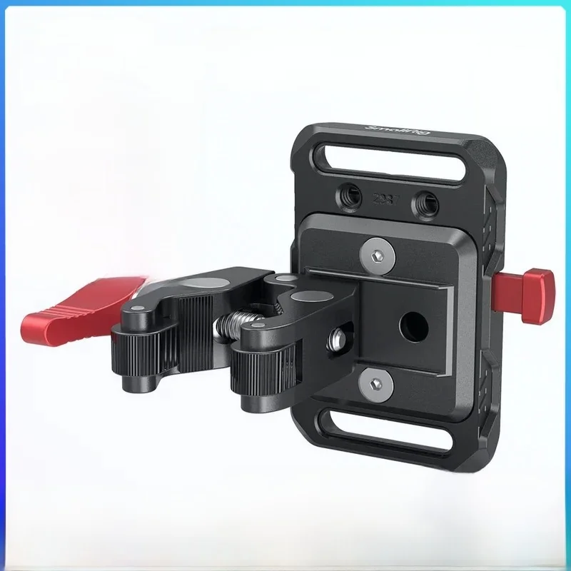 SmallRig Mini V Mount Płyta mocująca akumulator z zaciskiem w kształcie kraba do uniwersalnych akcesoriów fotograficznych z otworami gwintowanymi 1/4-20" 2989 — zdjęcie produktu 7