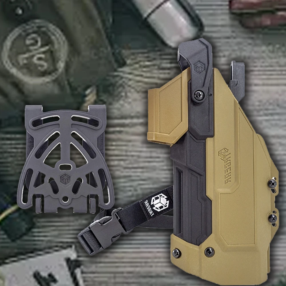 

Tactical Pistol General Holster GLk17/19 92/92G/QSZ92 Modular Belt Holster for Outdoor Hunting Handgun CS Airsoft Shooting