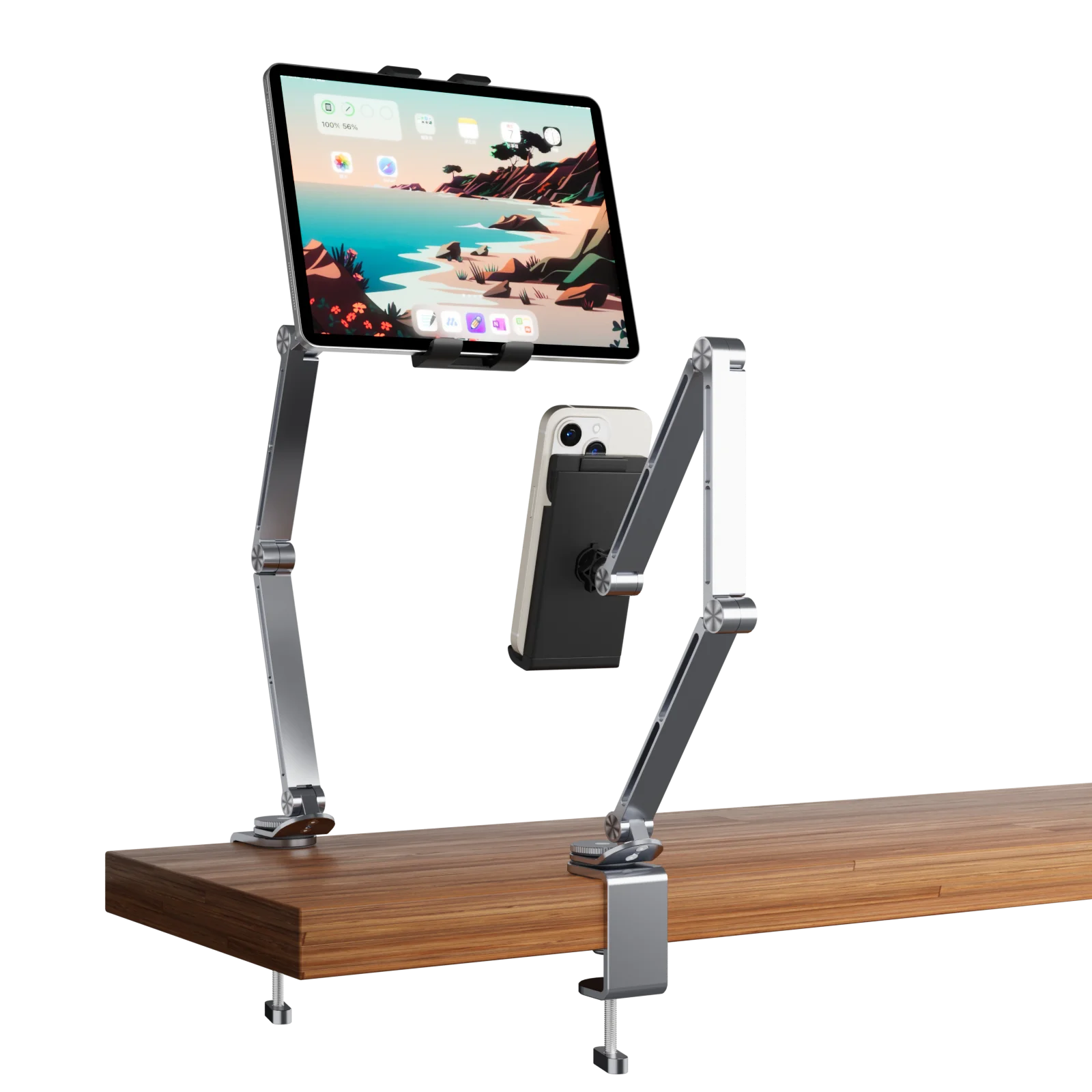 Artpowers Universal Tablet Holder for iPad Air Pro Galaxy Tab Xiaomi Clip Mount Bed Tablet Phone Holder Flexible Magnetic Stand