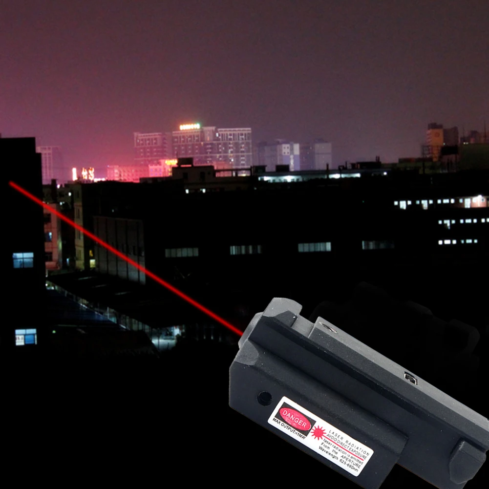 Laser Sight Red/Green/Blue Dot USB Rechargeable for 20mm Picatinny Rail with Ambidextrous On/Off Switch 2H Duration