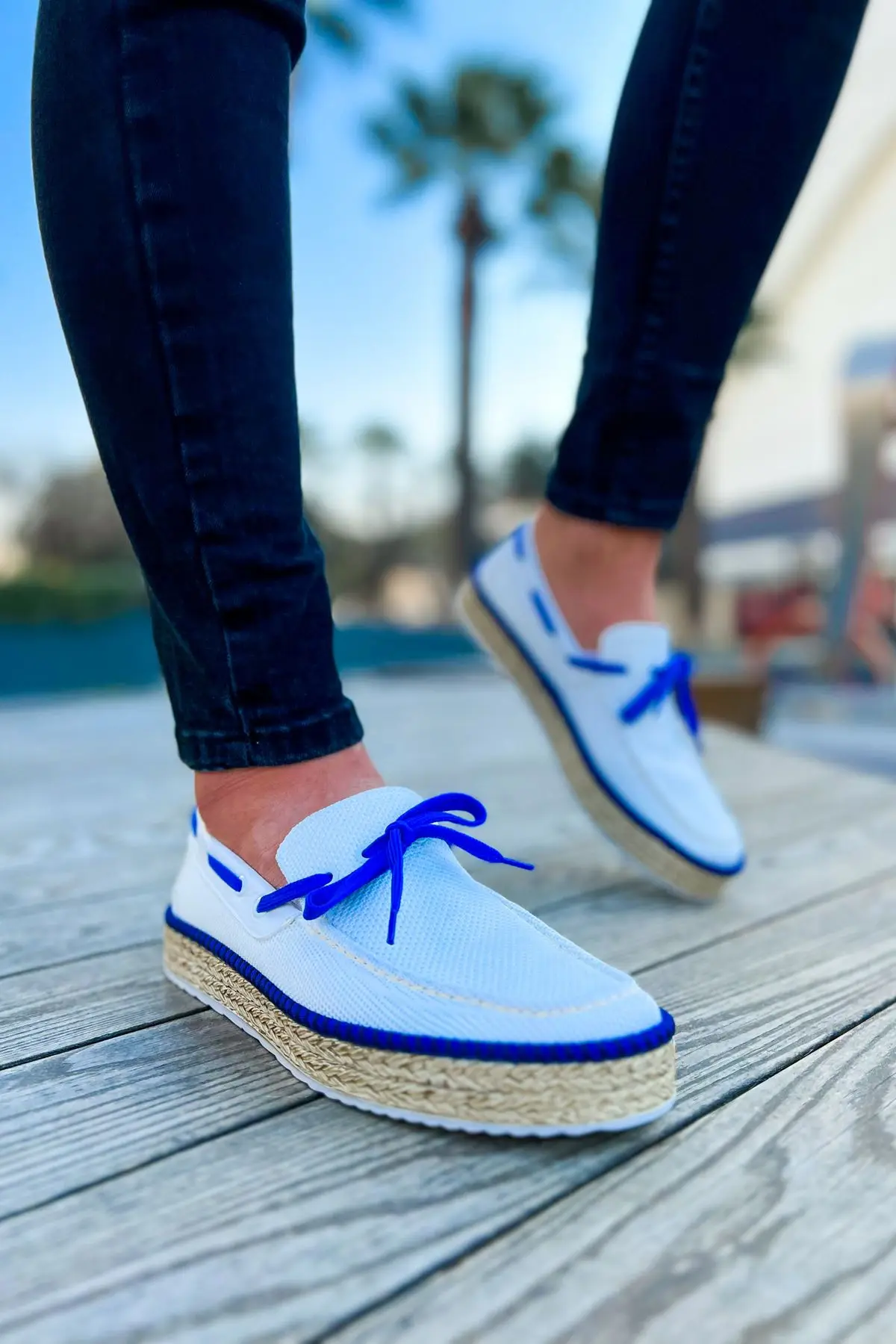 CHEKICH Original Brand White Sax Blue 2024 Men's Shoes High sole Elastic band Knitted Fabric Casual, Espadrille Shoes CH311