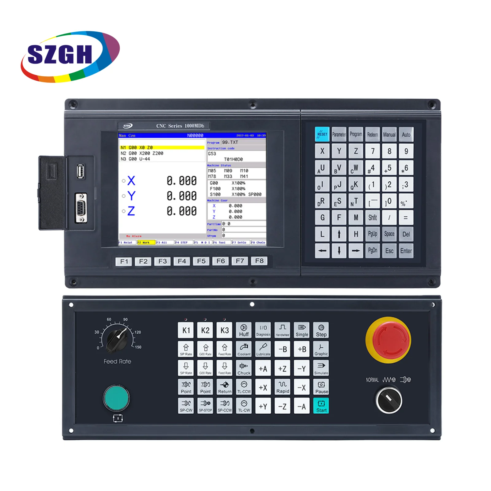 SZGH Standard Type 3-5 Axis CNC Controller for Milling&Router Machine