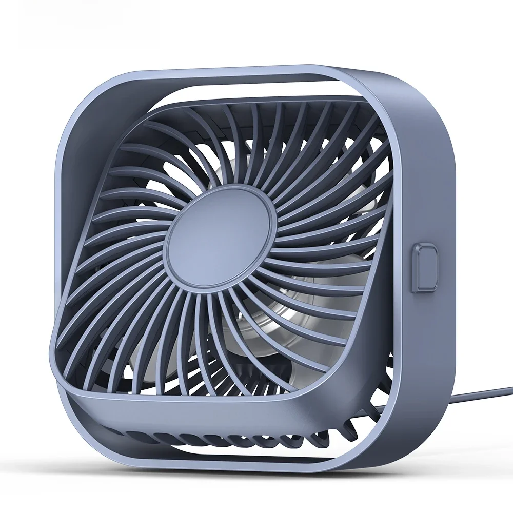 TOPK Tragbarer Mini-Ventilator, USB-Tischventilator, Tischventilator, starker Luftstrom und leiser Betrieb, 3-Gang-Wind 360 ° Drehbare Standventilatoren für den Raum zu Hause