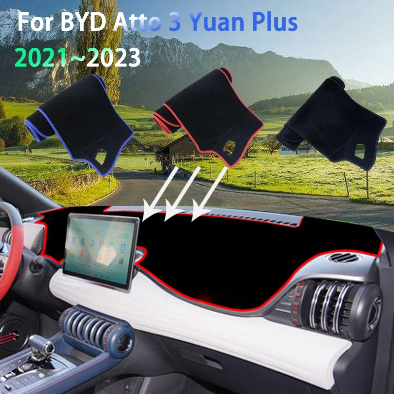 

For BYD Atto 3 Yuan Plus 2021 2022 2023 Dashboard Pad Cover Dustproof Sun-shading Non-slip Protector Sunshade Cover Mouldings