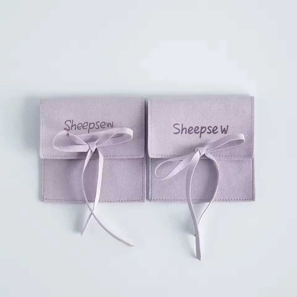 50pcs Custom Logo Rings Earrings Pendant Jewelry Packaging Pouches 8x8cm Drawstring Organizer Gift Bags Wedding Favors Bulk Bag