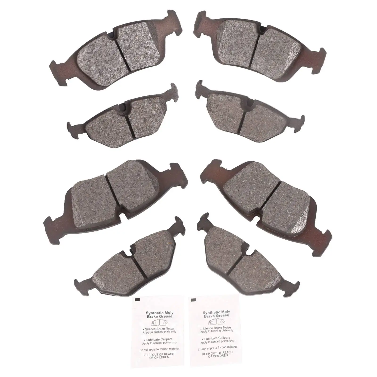 

8PCS Front + Rear Ceramic Brake Pads Set for BMW 325i 325ci 2001-2005