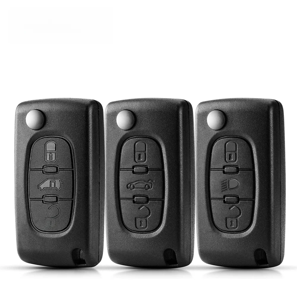 KEYYOU 3BNT pour Peugeot partenaire citroën Berlingo Fiat Scudo HU83 VA2 lame CE0523 CE0536 étui à rabat pour clé de voiture coque Fob expédition