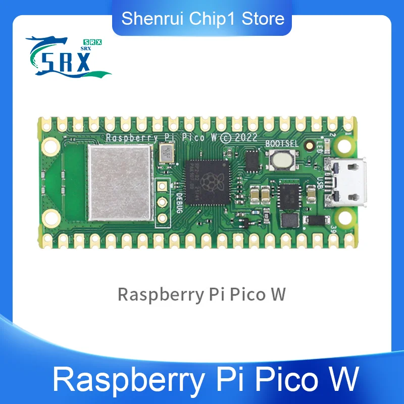 Raspberry Pi Pico Pico H Pico W, technologie WiFi sans fil, touristes-Core ARM Cortex MO +, processeur, microcontrôleur, carte de développement