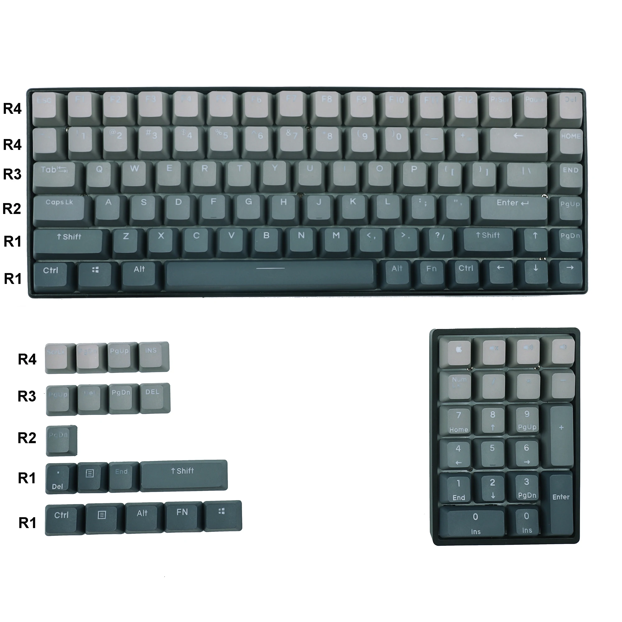 YMDK Dust Double Shot Backlit Keycaps 108 122 PBT OEM Profile Keycap For MX Mechanical Keyboard 104 87 84 68