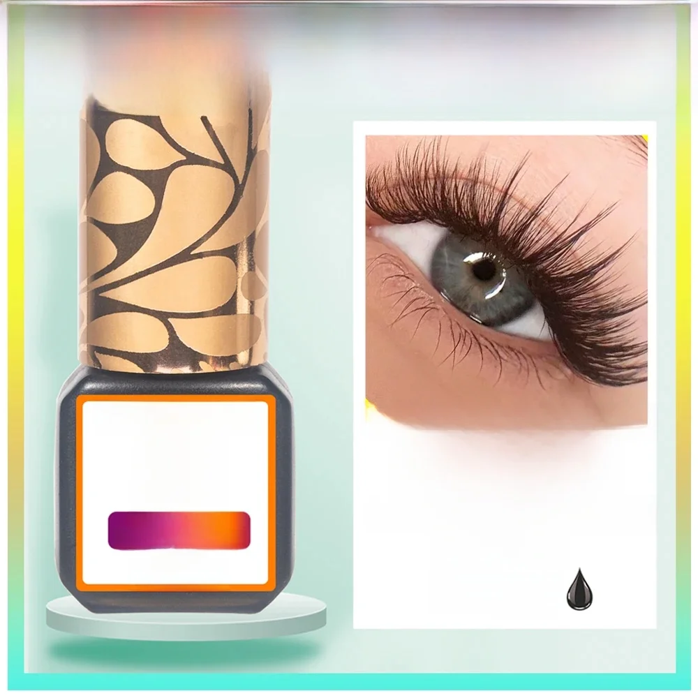 KODIES GEL Sensitive Eyelash Glue Extension 5ML Low Fume No Irritatant Black Adhesive for Individual Self Use Strong Lash Glue — zdjęcie 2