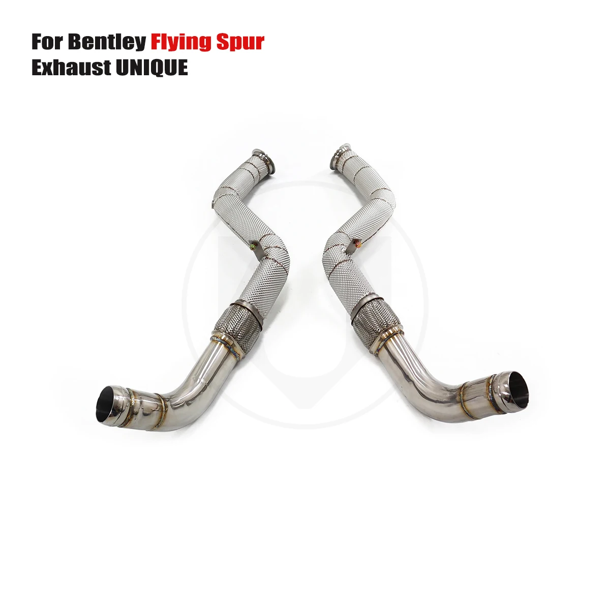 

UNIQUE For 2020+ Bentley Flying Spur W12 6.0T With insulator downpipe With cat/without cat exhaust pipe