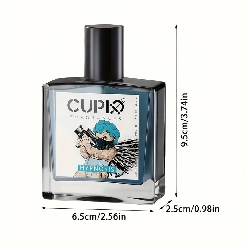 Perfume Hipnótico Masculino Cupido, de Longa Duração, Charme Romântico, Novo, 50ml, 2022