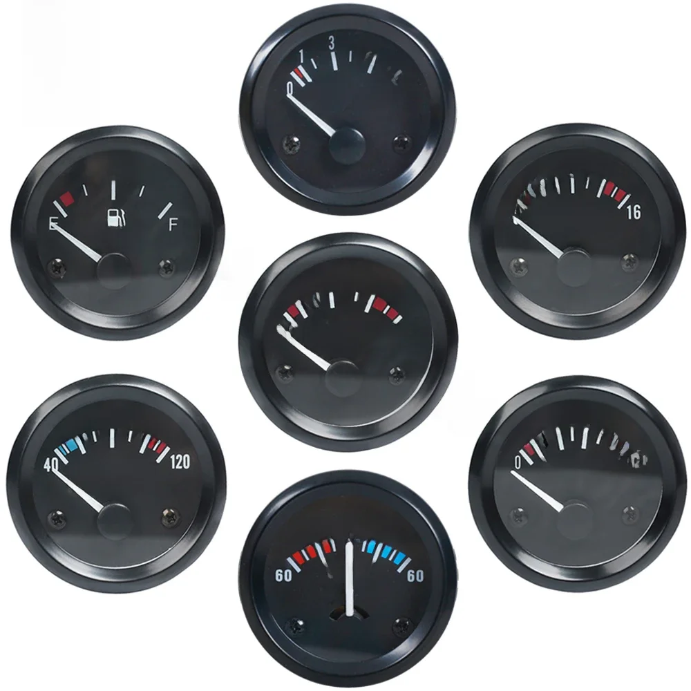 Medidor do veículo 12v automóvel calibre do carro 2 52mm temp de água óleo temp imprensa de óleo