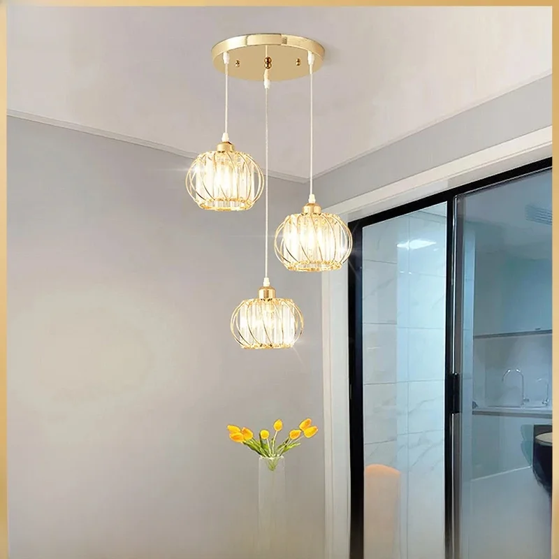 Moderne Kristallen Kroonluchter Woonkamer Plafond Kroonluchter Slaapkamer Plafondlamp Hal Veranda Kroonluchter Balkon Foyer Verlichting - afbeelding 2