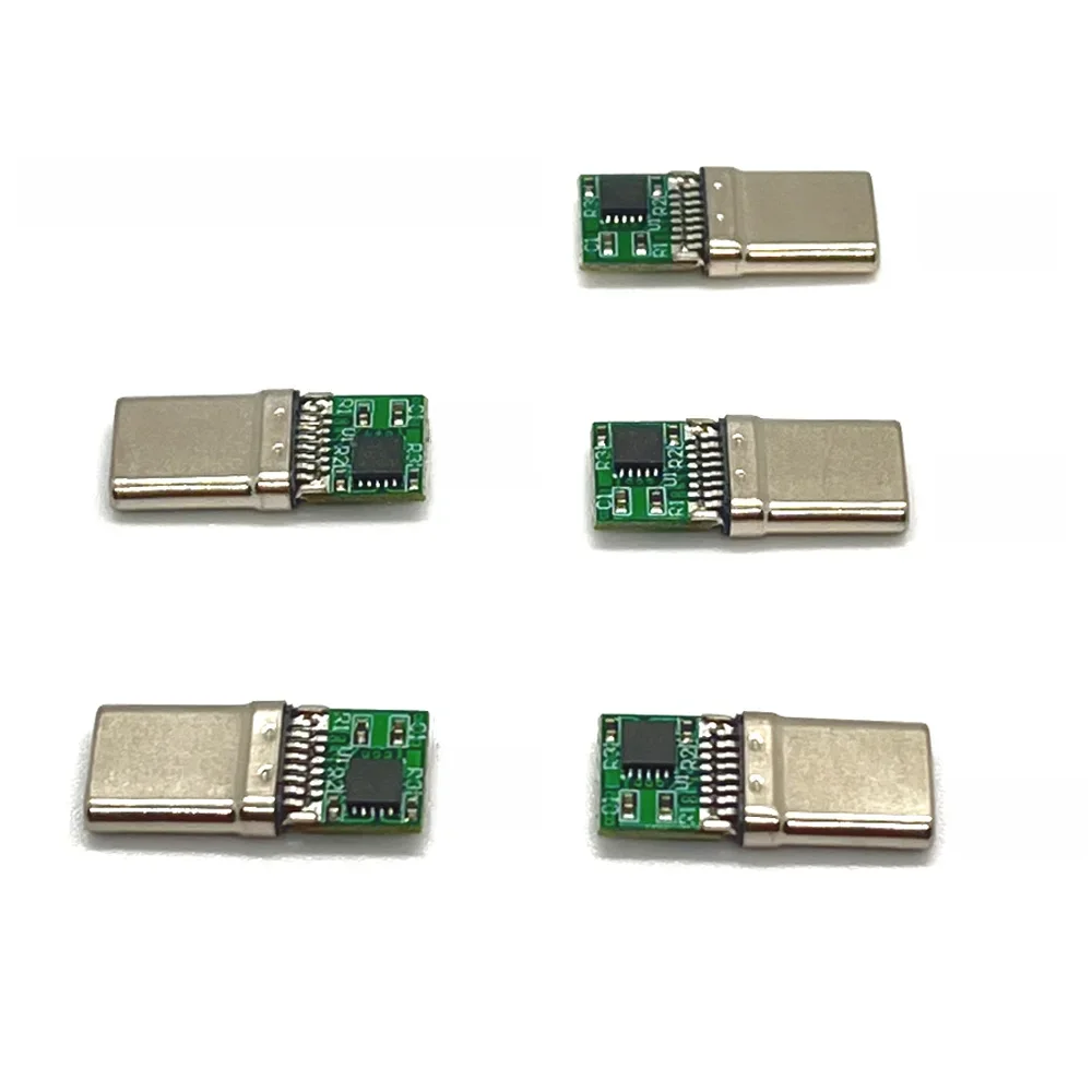 16-pinowa wtyczka USB typu C PD/QC 9V 12V 15V 20V męska wtyczka Decoy Board Moduł szybkiego ładowania PD 2 3.0 DC kabel wyzwalający QC4 złącze ładowania — zdjęcie 2
