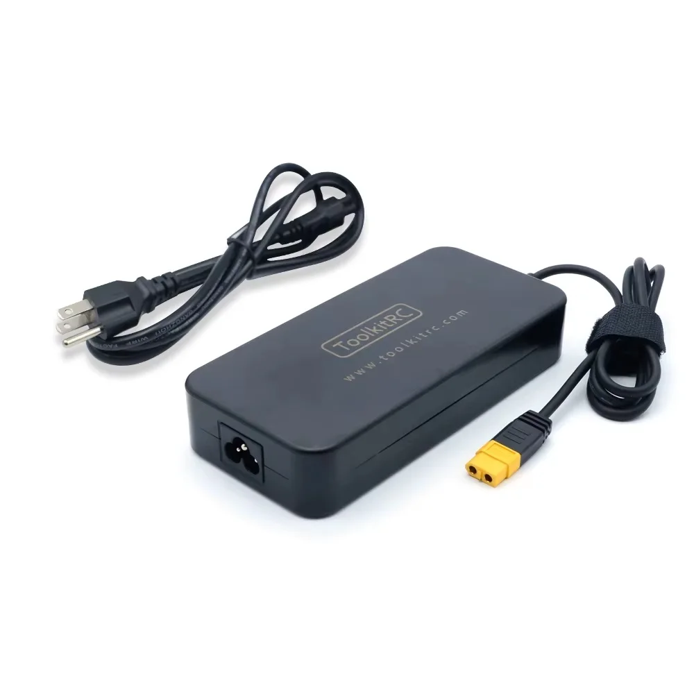 ToolKitRC ADP 200 واط مصدر الطاقة مع مخرج XT60 لشاحن ميزان البطارية طراز الطائرة بدون طيار RC مع مخرج XT60