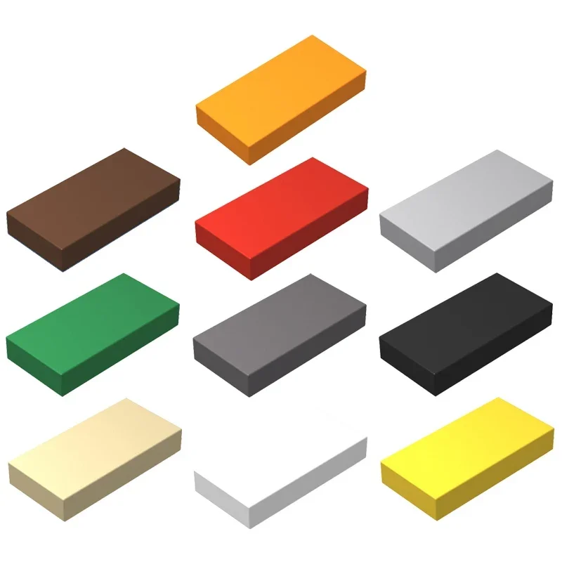 MOC 3069 accessoires 1x2 panneau lumineux 20 pièces/ensemble carrelage plat assembler pièces blocs de construction cadeaux pour enfants jouets éducatifs accessoire