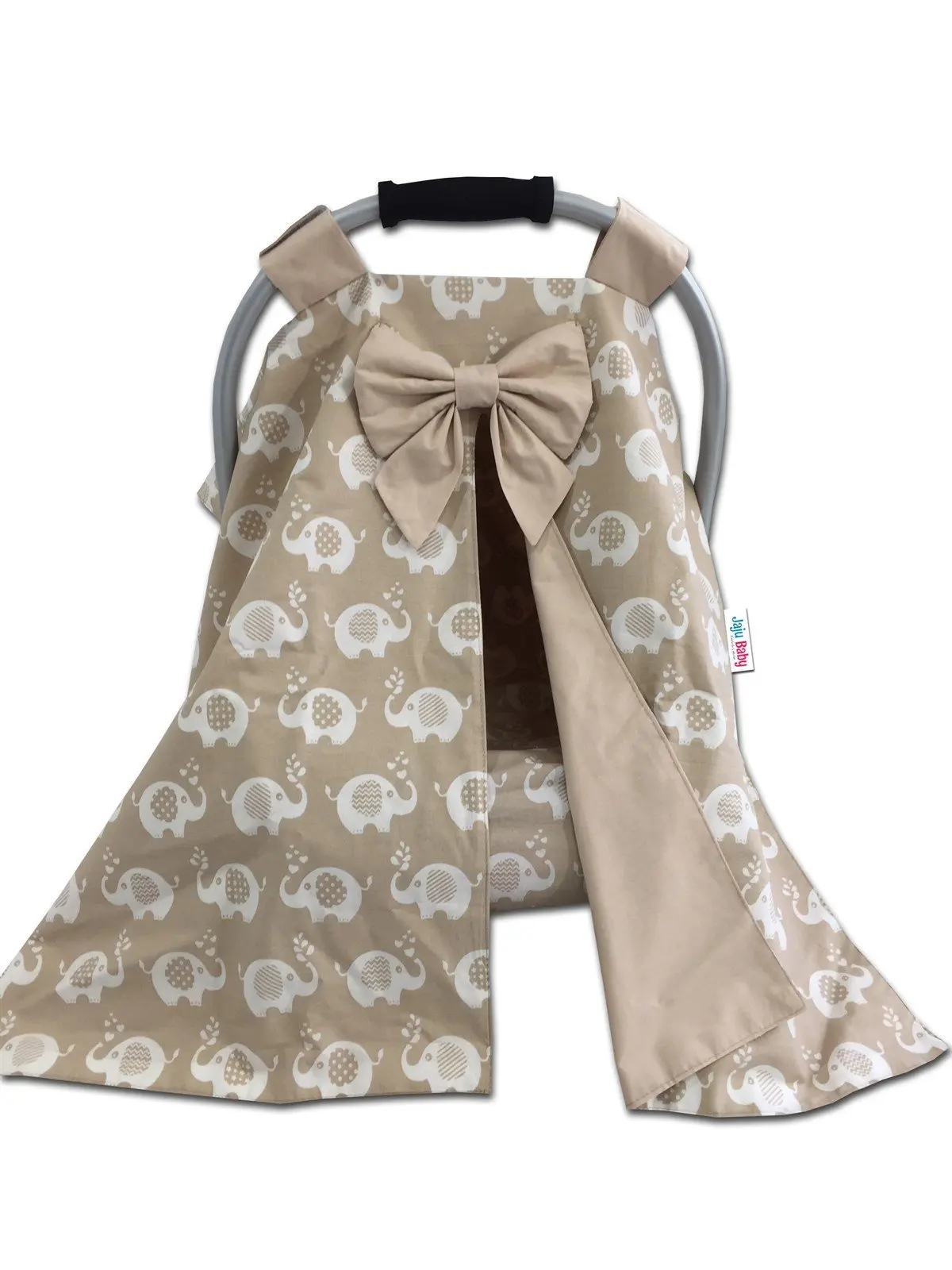 Mink Elephant Patterned Stroller Cover and Inner Sheet